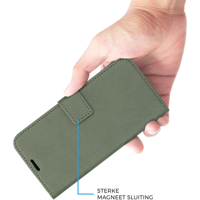 Mobiparts Mobiparts Classic Wallet Case voor Samsung Galaxy A15 - Stone Green
