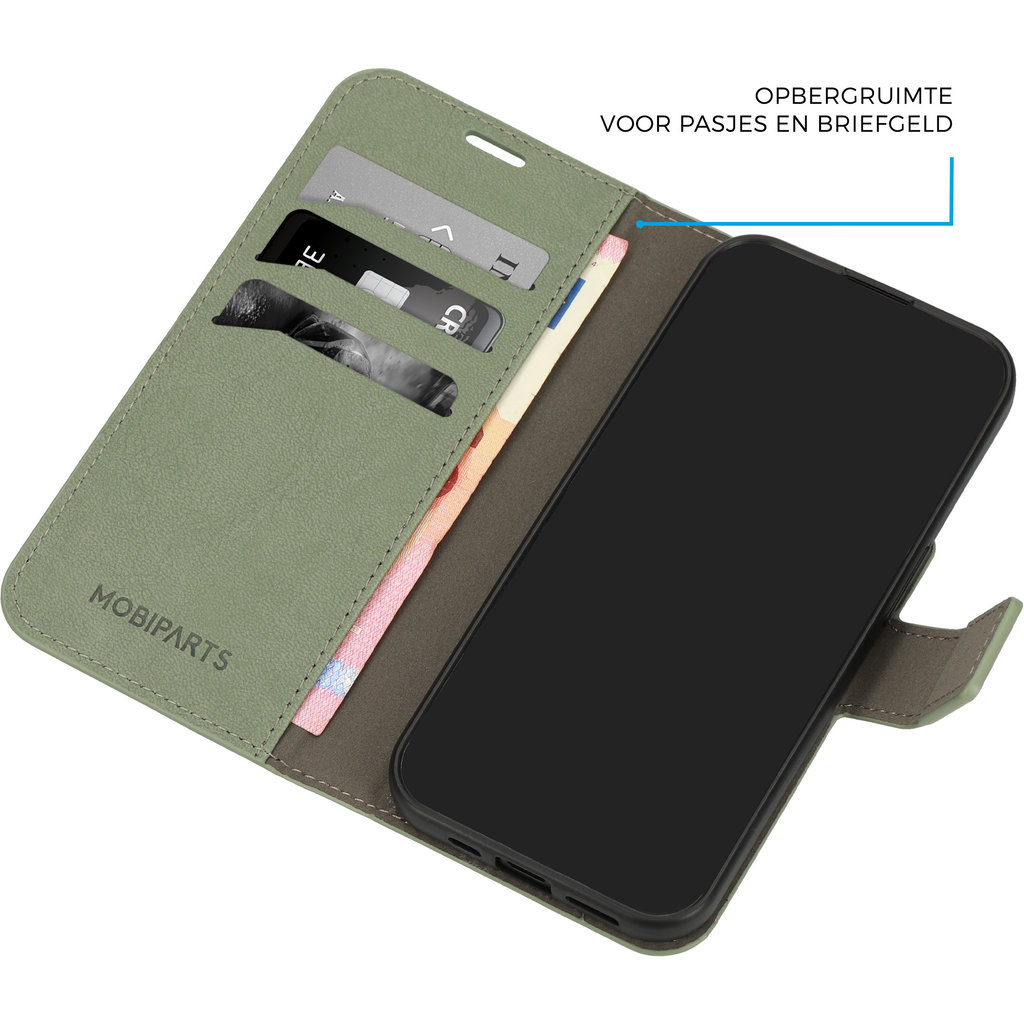 Mobiparts Mobiparts Classic Wallet Case voor Samsung Galaxy A15 - Stone Green