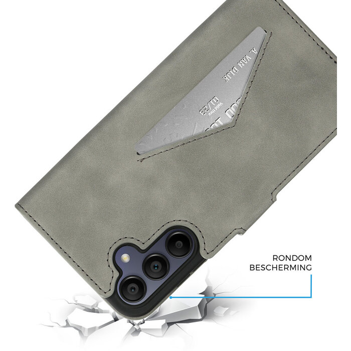 Mobiparts Mobiparts Classic Wallet Case Samsung Galaxy A15 Granite Grey