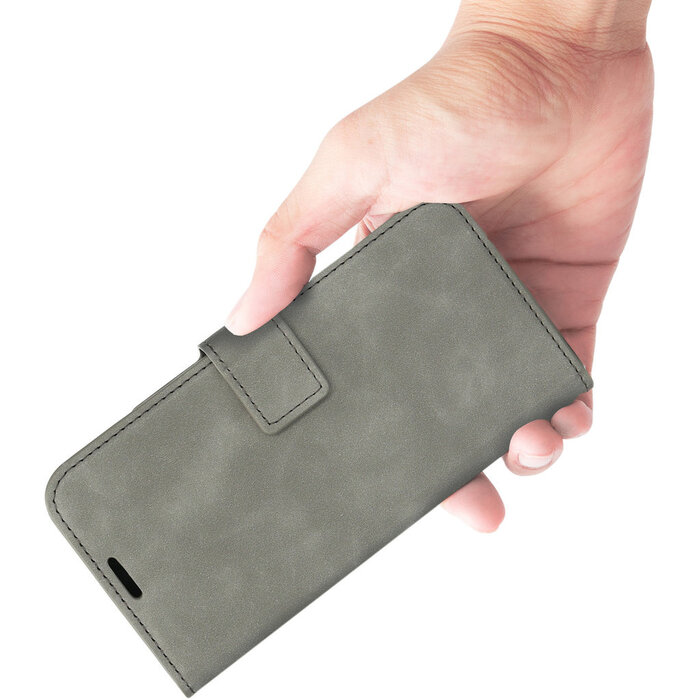 Mobiparts Mobiparts Classic Wallet Case voor Samsung Galaxy A25 - Granite Grey