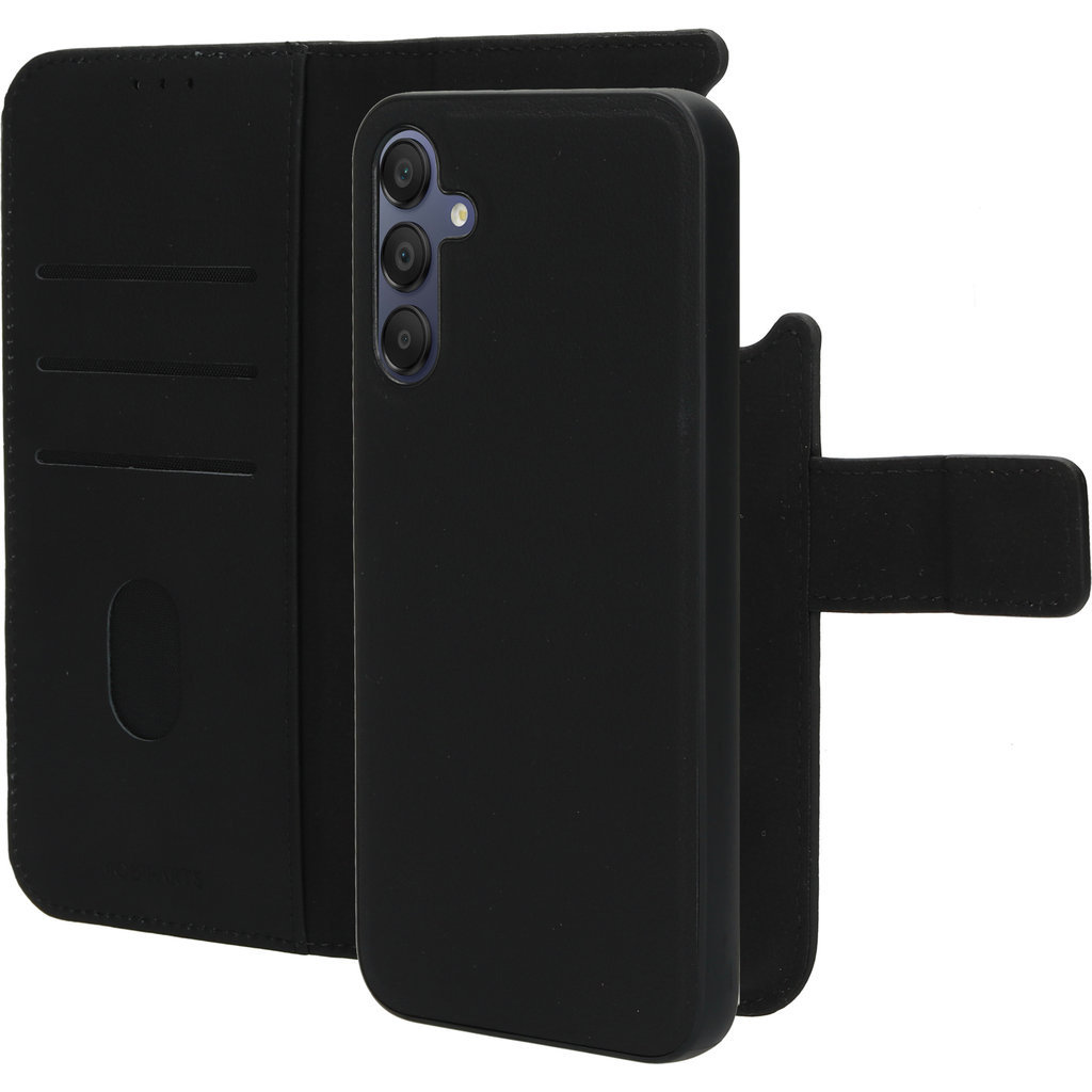 Mobiparts Mobiparts 2-in-1 Leren Wallet Case voor Samsung Galaxy A15 - Zwart