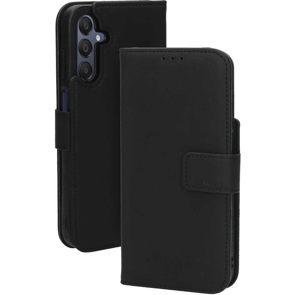Mobiparts Mobiparts 2-in-1 Leren Wallet Case voor Samsung Galaxy A15 - Zwart