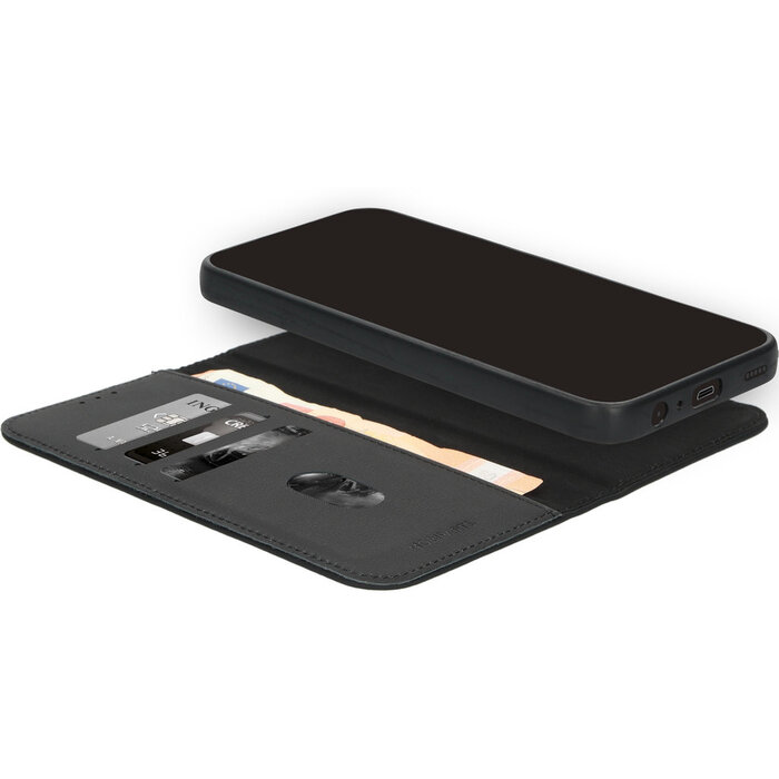 Mobiparts Mobiparts 2-in-1 Leren Wallet Case voor Samsung Galaxy A15 - Zwart