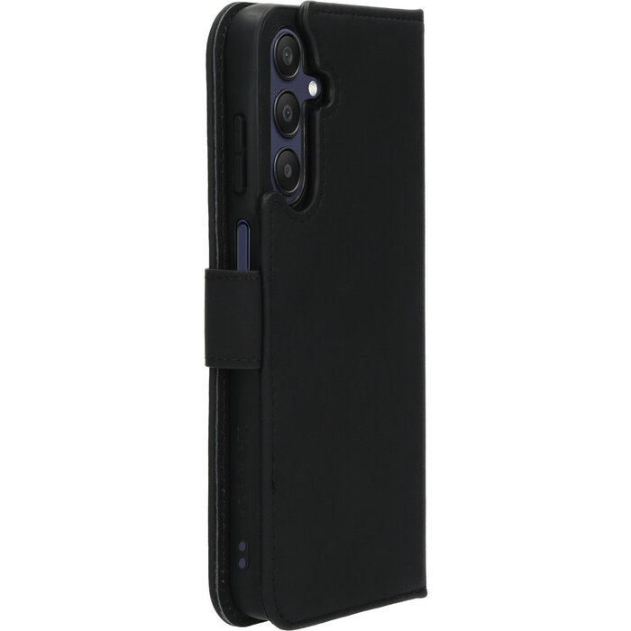 Mobiparts Mobiparts 2-in-1 Lederen Wallet Case Samsung Galaxy A25 - Zwart