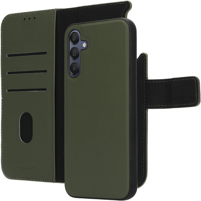 Mobiparts Mobiparts 2-in-1 Leren Wallet Case voor Samsung Galaxy A15 - Groen