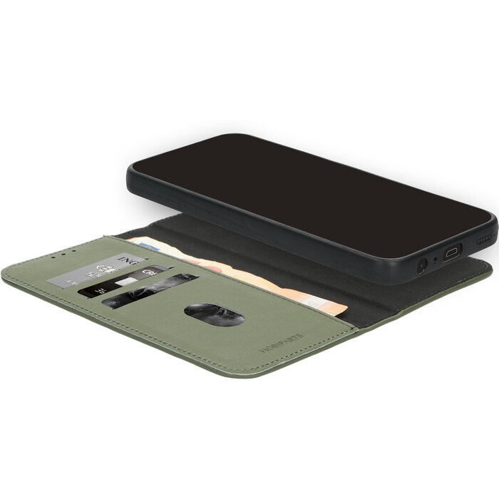 Mobiparts Mobiparts 2-in-1 Leren Wallet Case voor Samsung Galaxy A15 - Groen