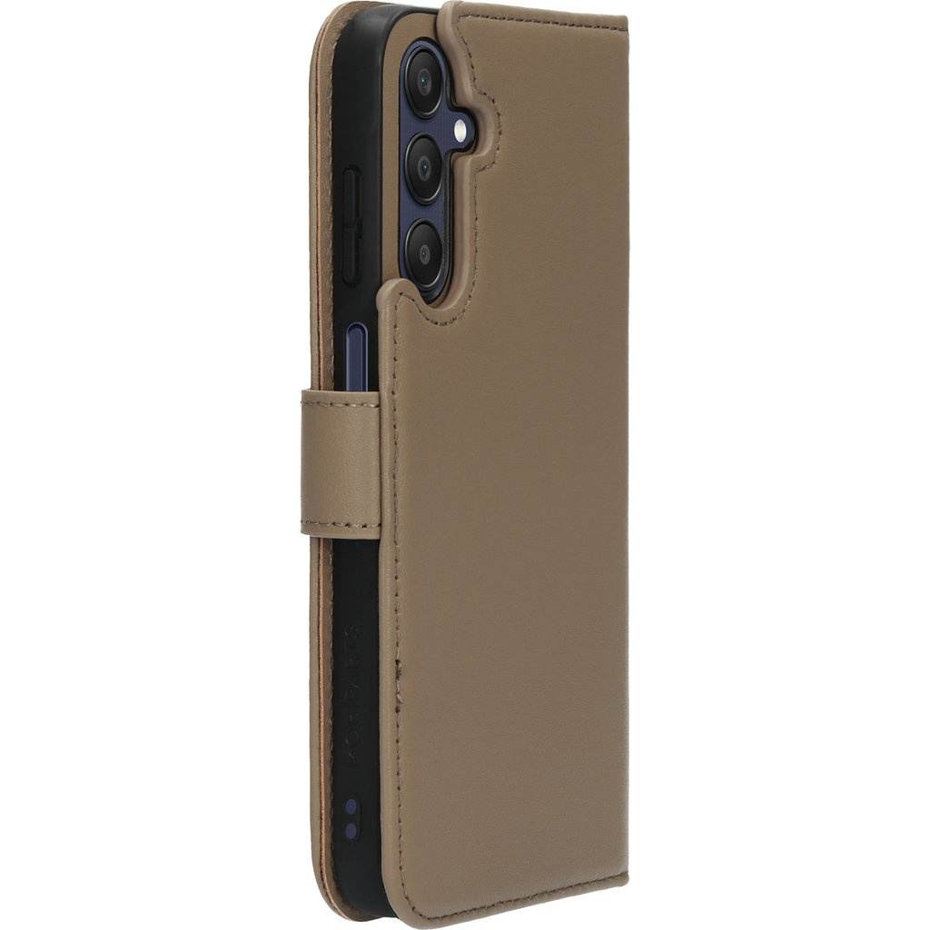 Mobiparts Mobiparts 2-in-1 Lederen Wallet Case voor Samsung Galaxy A25 - Taupe