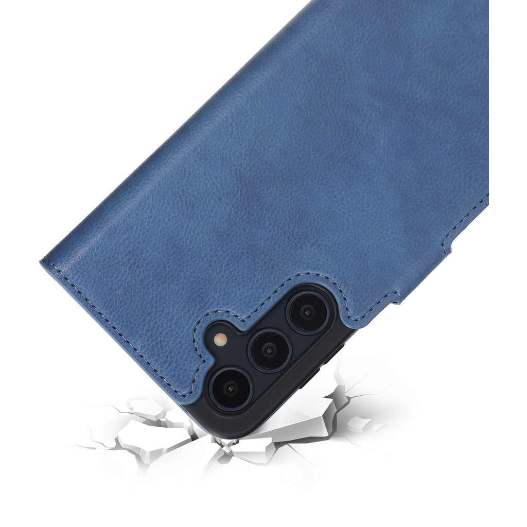 Mobiparts Mobiparts Classic Wallet Case voor Samsung Galaxy A35 5G - Steel Blue
