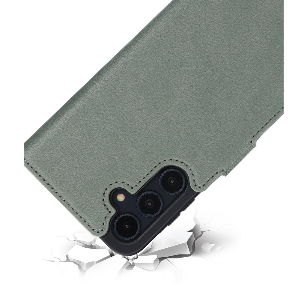 Mobiparts Mobiparts Classic Wallet Case voor Samsung Galaxy A35 5G - Stone Green