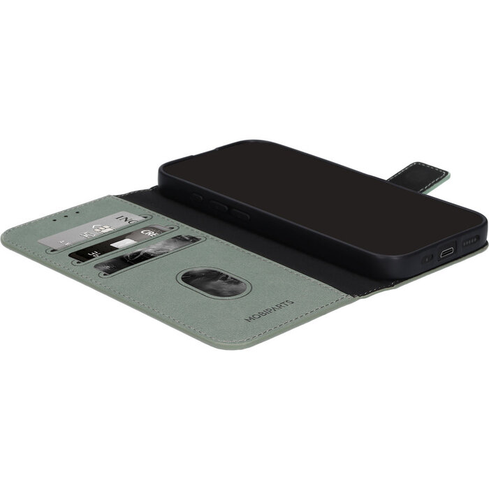 Mobiparts Mobiparts Classic Wallet Case voor Samsung Galaxy A35 5G - Stone Green