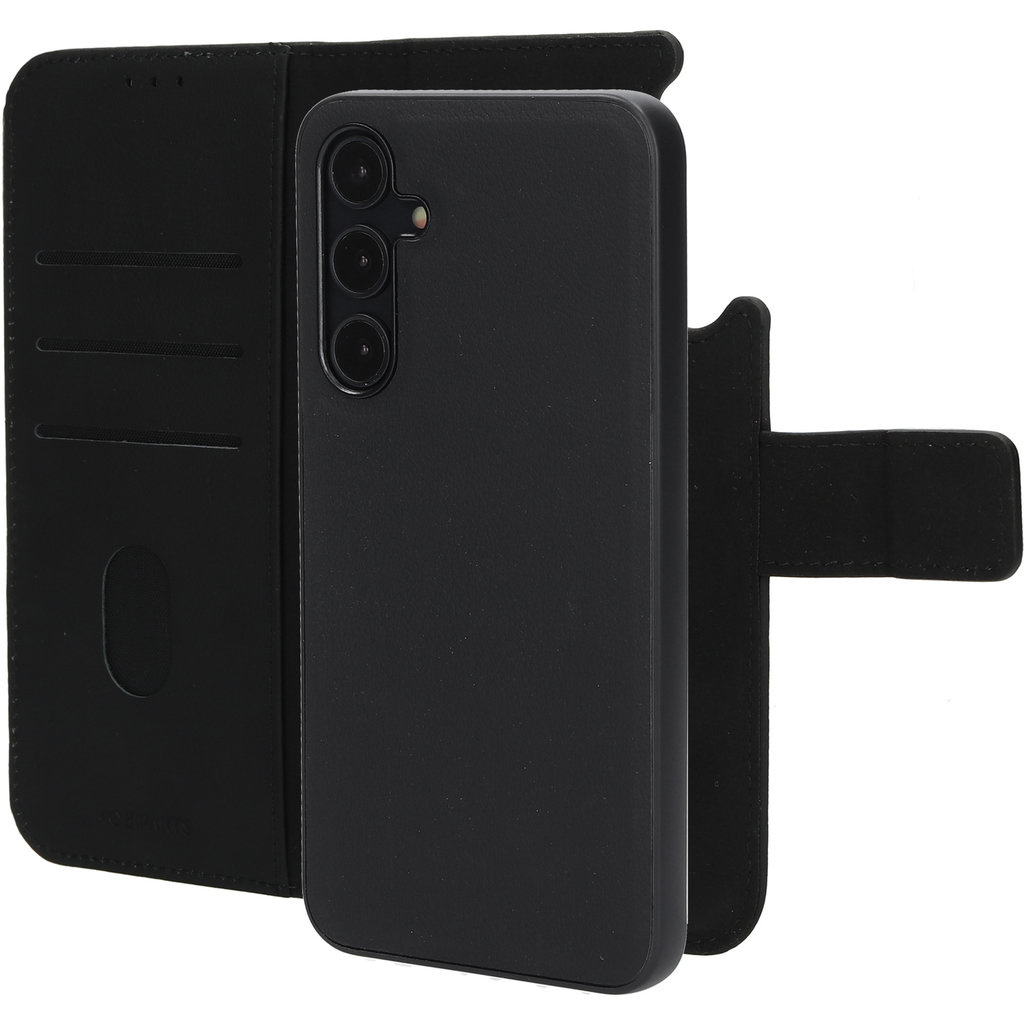 Mobiparts Mobiparts 2-in-1 Lederen Wallet Case voor Samsung Galaxy A35 - Zwart