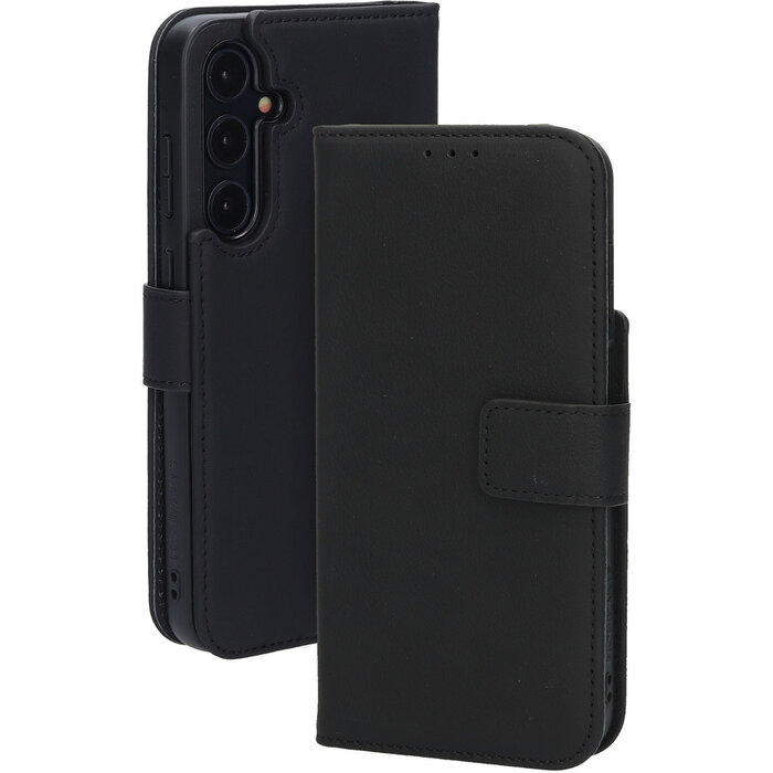 Mobiparts Mobiparts 2-in-1 Lederen Wallet Case voor Samsung Galaxy A35 - Zwart