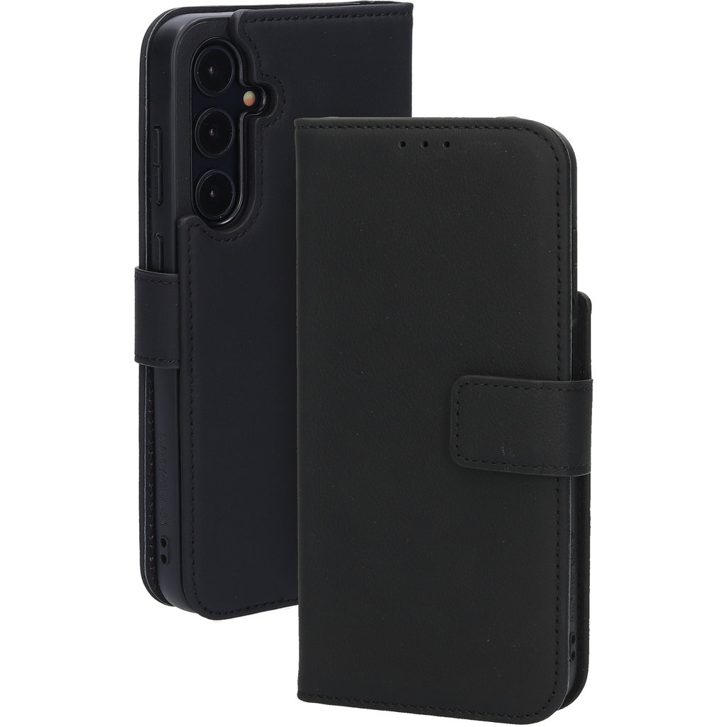 Mobiparts Mobiparts 2-in-1 Lederen Wallet Case voor Samsung Galaxy A35 - Zwart