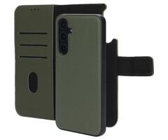Mobiparts Mobiparts 2-in-1 Leren Wallet Case voor Samsung Galaxy A35 - Groen