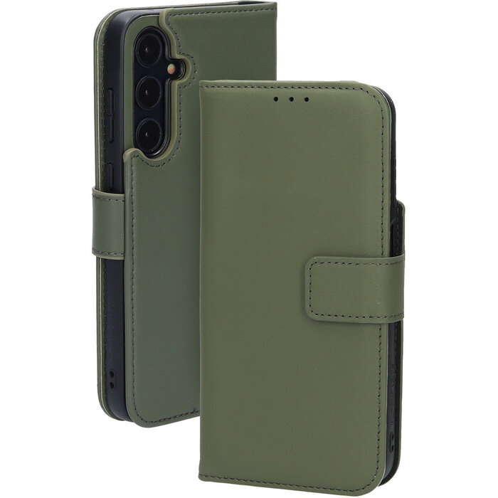 Mobiparts Mobiparts 2-in-1 Leren Wallet Case voor Samsung Galaxy A35 - Groen