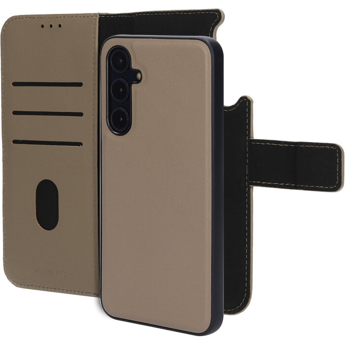 Mobiparts Mobiparts 2-in-1 Lederen Wallet Case voor Samsung Galaxy A35 - Taupe