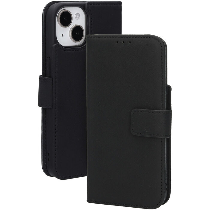 Mobiparts Mobiparts Lederen Wallet Case voor iPhone 15/14/13 - MagSafe - Zwart
