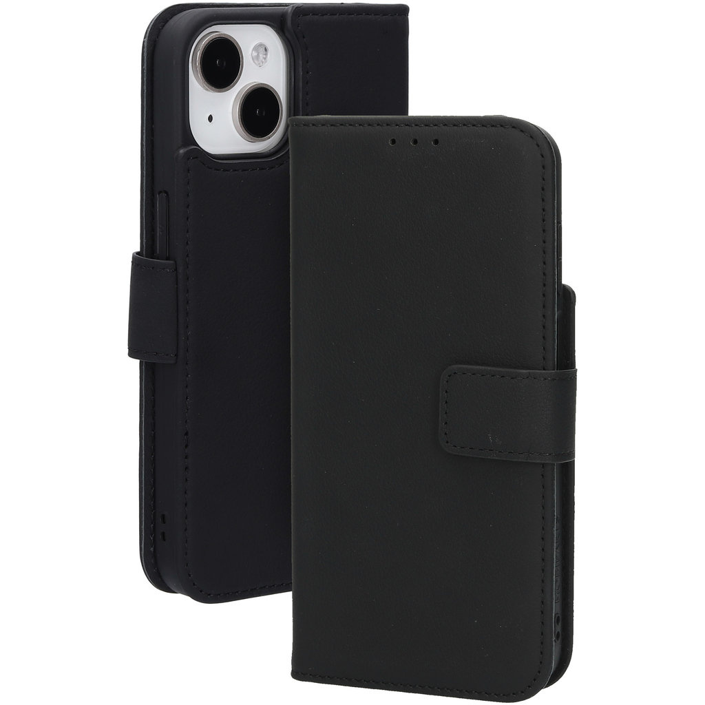 Mobiparts Mobiparts Lederen Wallet Case voor iPhone 15/14/13 - MagSafe - Zwart