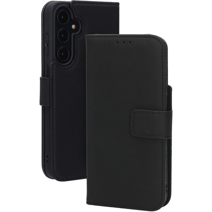 Mobiparts Mobiparts Leather Wallet Case voor Samsung Galaxy A35 - Zwart