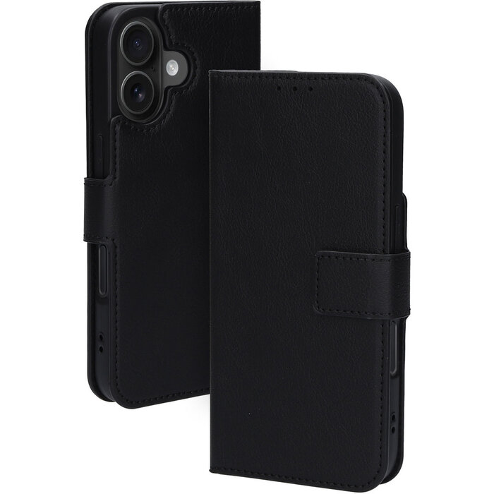 Mobiparts Mobiparts Classic Wallet Case iPhone 16 - MagSafe Compatibel - Zwart