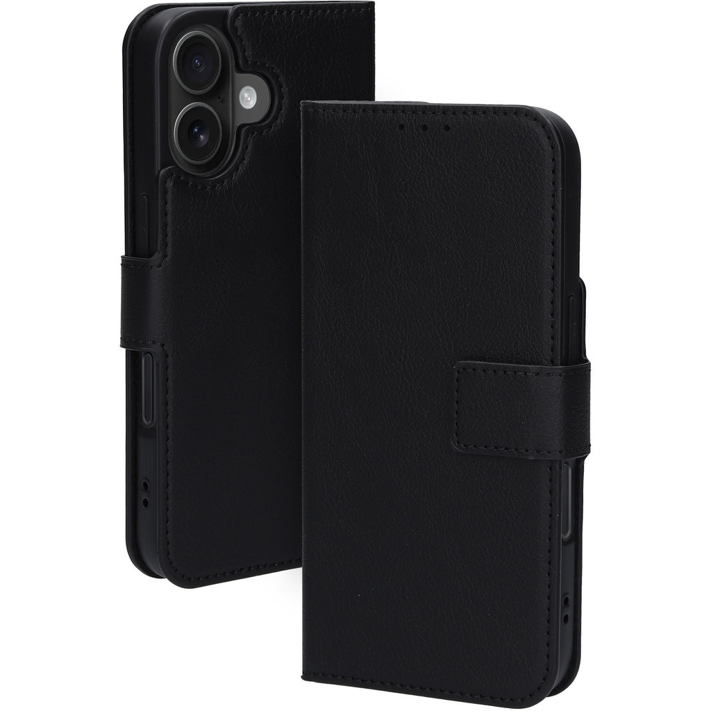 Mobiparts Mobiparts Classic Wallet Case iPhone 16 - MagSafe Compatibel - Zwart