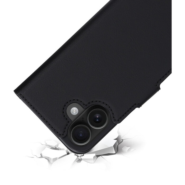 Mobiparts Mobiparts Classic Wallet Case iPhone 16 - MagSafe Compatibel - Zwart