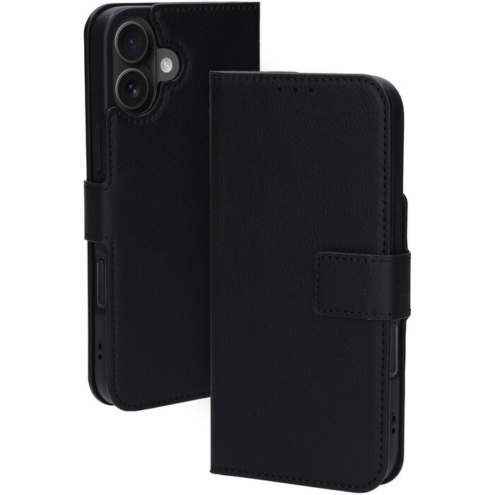 Mobiparts Mobiparts Classic Wallet Case voor iPhone 16 Plus - MagSafe Compatibel - Zwart