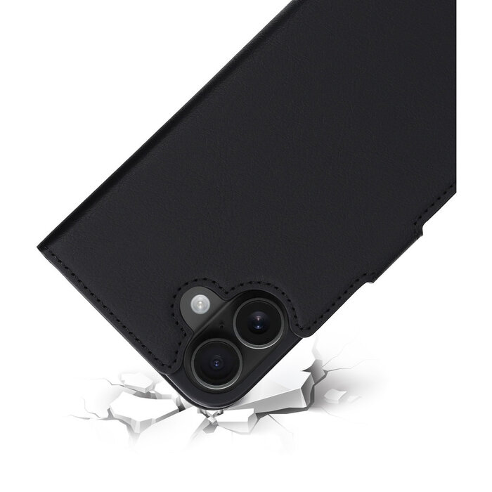 Mobiparts Mobiparts Classic Wallet Case voor iPhone 16 Plus - MagSafe Compatibel - Zwart