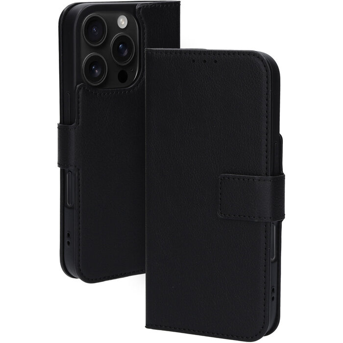 Mobiparts Mobiparts Classic Wallet Case voor iPhone 16 Pro - MagSafe - Zwart