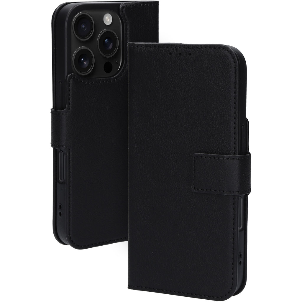 Mobiparts Mobiparts Classic Wallet Case voor iPhone 16 Pro - MagSafe - Zwart