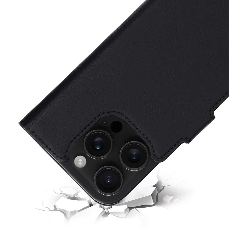 Mobiparts Mobiparts Classic Wallet Case voor iPhone 16 Pro - MagSafe - Zwart