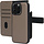 Mobiparts 2-in-1 Lederen Wallet Case voor iPhone 16 Pro - Taupe