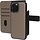 Mobiparts 2-in-1 Lederen Wallet Case voor iPhone 16 Pro Max - Taupe