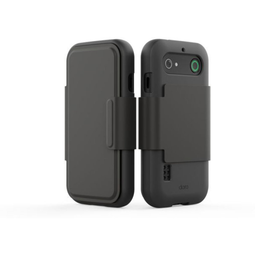Doro Doro L10 / E10 / X10 Wallet Case - Zwart, foto 4 van 5