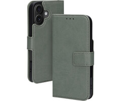 Mobiparts Mobiparts Classic Wallet Case Apple iPhone 16 Stone Green (MagSafe Compatible)
