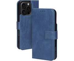Mobiparts Mobiparts Classic Wallet Case voor iPhone 16 Pro - MagSafe - Steel Blue