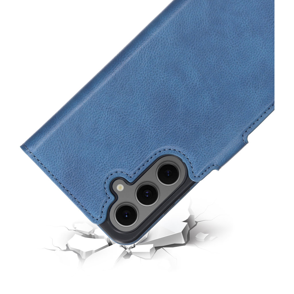 Mobiparts Mobiparts Classic Wallet Case voor Samsung Galaxy S24 FE - Steel Blue