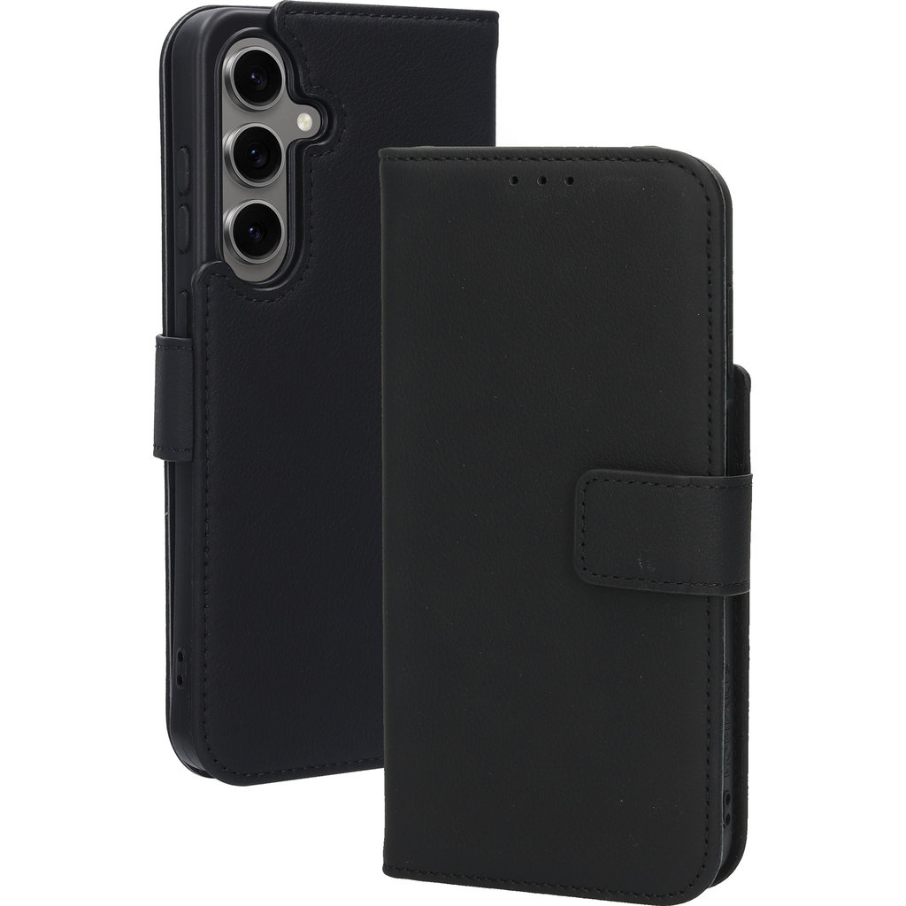 Mobiparts Mobiparts Lederen Wallet Case voor Samsung Galaxy S24 FE - Zwart