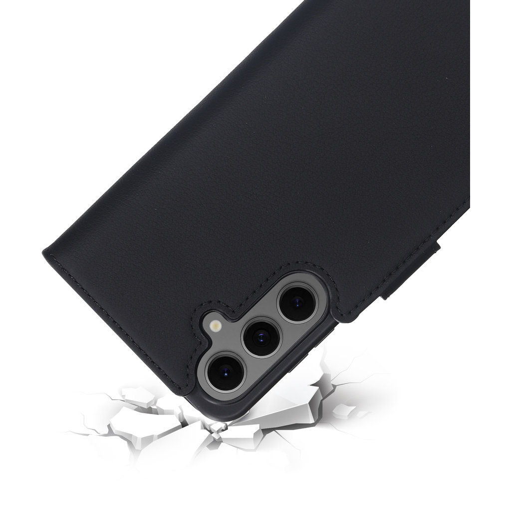 Mobiparts Mobiparts Lederen Wallet Case voor Samsung Galaxy S24 FE - Zwart