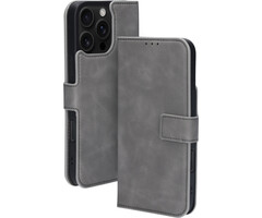 Mobiparts Mobiparts Classic Wallet Case voor iPhone 16 Pro Max - MagSafe - Granite Grey