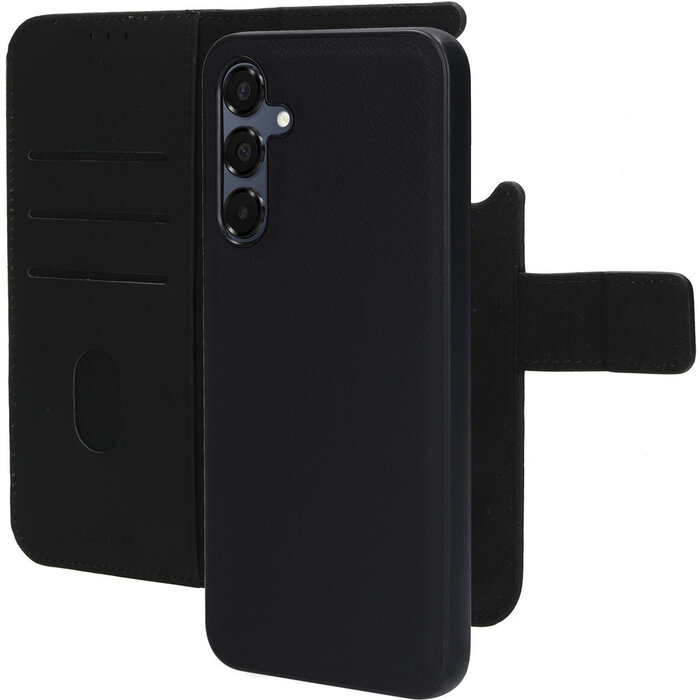 Mobiparts Mobiparts 2-in-1 Lederen Wallet Case voor Samsung Galaxy A16 - Zwart