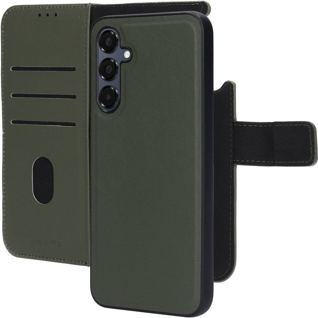 Mobiparts Mobiparts 2-in-1 Leren Wallet Case voor Samsung Galaxy A16 - Groen