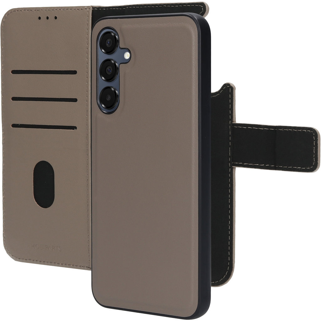 Mobiparts Mobiparts 2-in-1 Lederen Wallet Case voor Samsung Galaxy A16 - Taupe