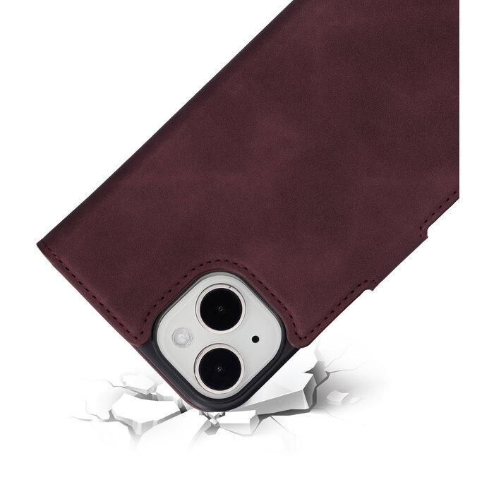 Mobiparts Mobiparts Classic Wallet Case voor iPhone 15/14/13 - Velvet Red