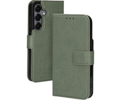 Mobiparts Mobiparts Classic Wallet Case voor Samsung Galaxy S25 - Stone Green - MagSafe