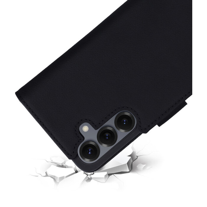 Mobiparts Mobiparts Leather Wallet Case voor Samsung Galaxy S25 - Zwart