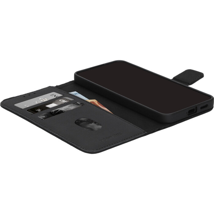 Mobiparts Mobiparts Leather Wallet Case voor Samsung Galaxy S25 - Zwart