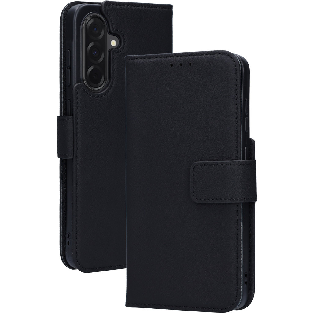 Mobiparts Mobiparts Leather Wallet Case voor Samsung Galaxy A36 - Zwart