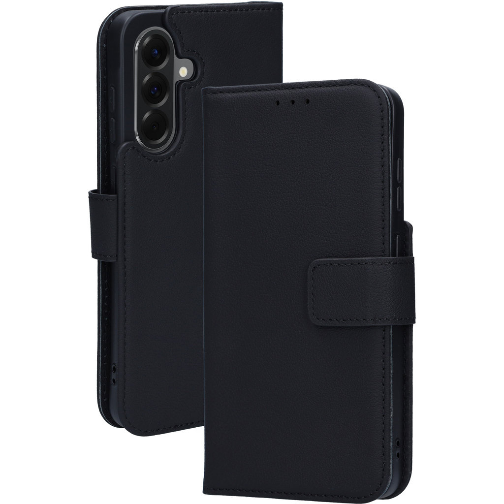 Mobiparts Mobiparts Lederen Wallet Case voor Samsung Galaxy A56 - Zwart