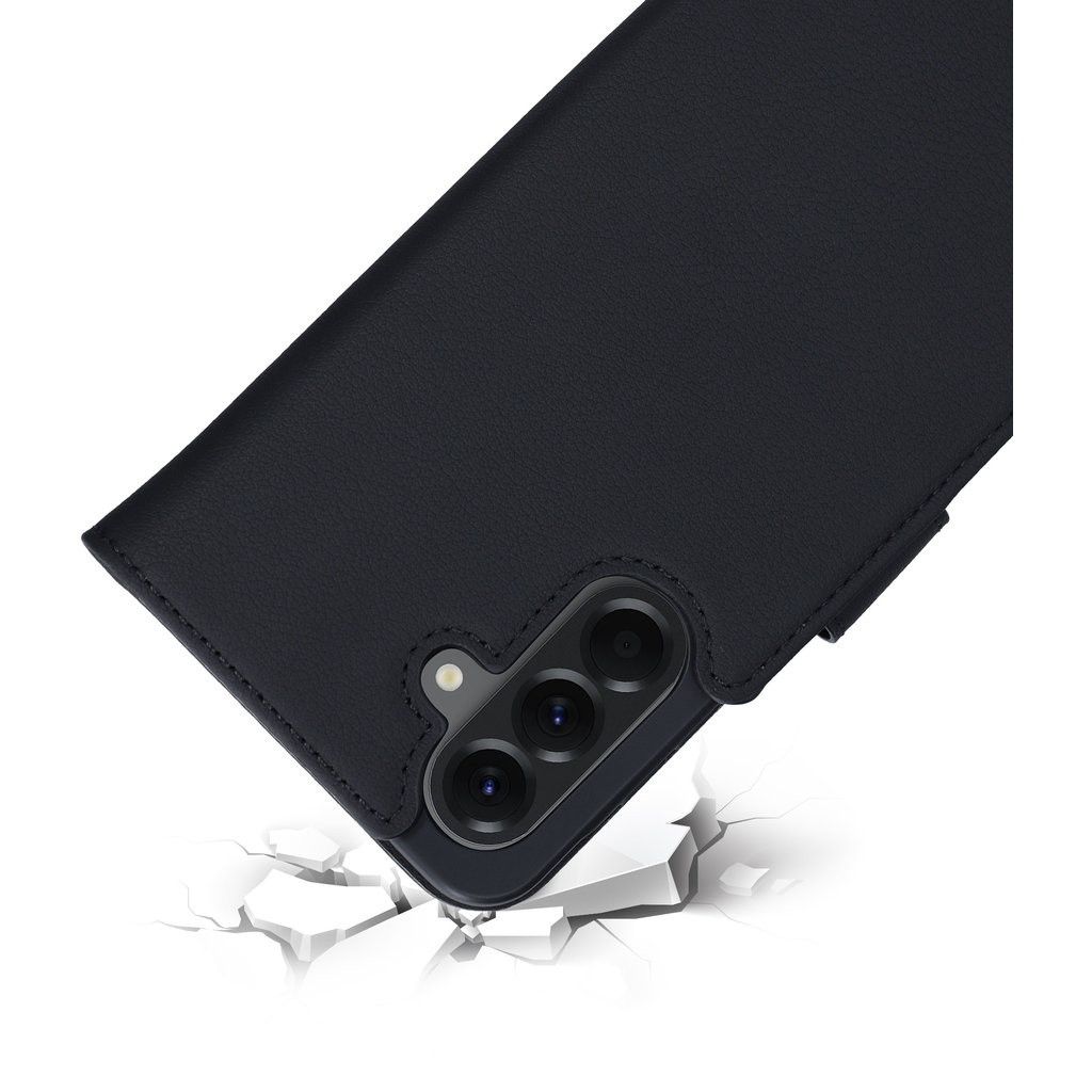 Mobiparts Mobiparts Lederen Wallet Case voor Samsung Galaxy A56 - Zwart